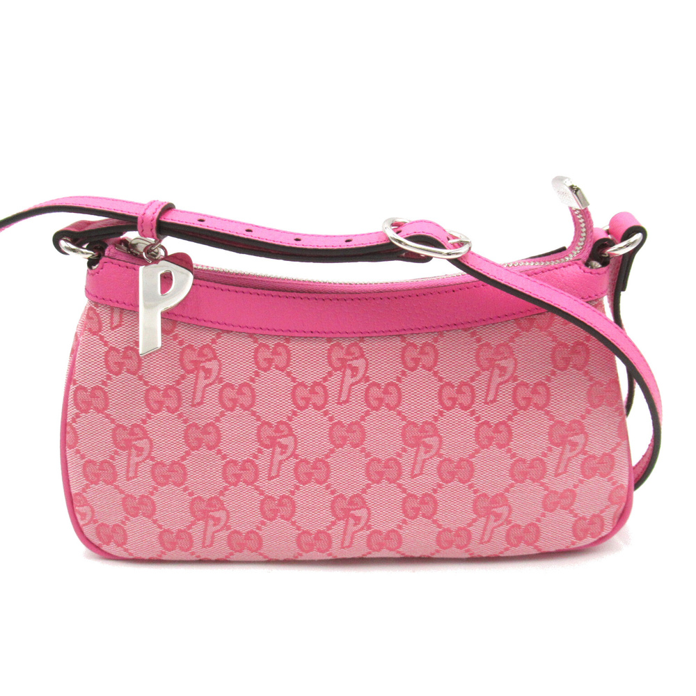 Gucci Pink Canvas Gg Bag Palace Shoulder